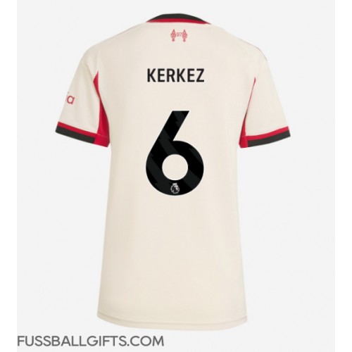 Liverpool Milos Kerkez #6 Fußballbekleidung Auswärtstrikot Damen 2025-26 Kurzarm